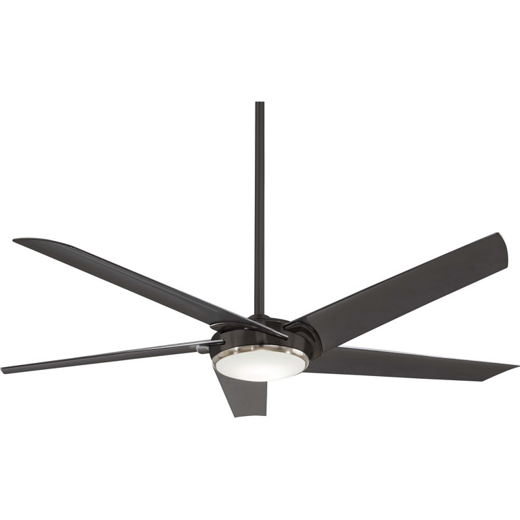 60" Raptor 5 - Blade LED Standard Ceiling Fan with Remote Control and Light Kit Included