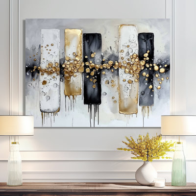 Abstrait abstrait, "Golden balance II" - Art abstrait