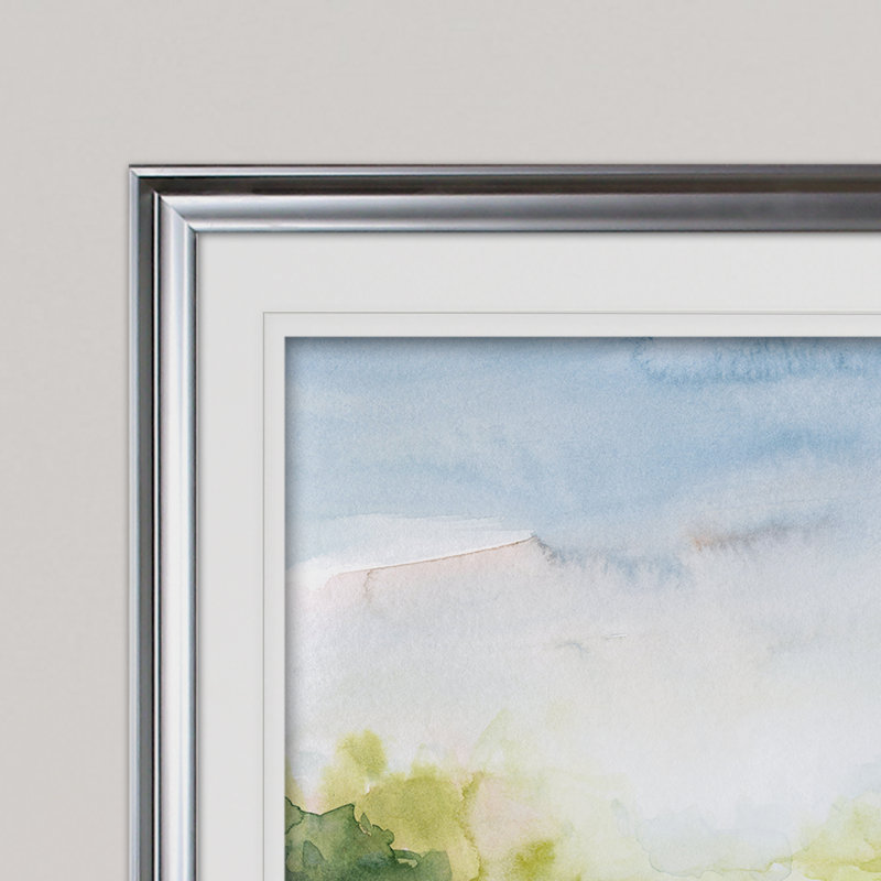 Clear Day - reproduction d'art sur toile encadrée, H 30 po x l 40 po x P 1,5 po, Cadre argenté