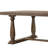 Bernard Weathered 7Pcs Dining Room Set With Classic Trestle Base And Button-Tufted Chairs For Elegant Meals, Dining Table Set