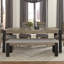 Banc rembourré en polyester Altamonte