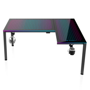 Bureau en L, noir, 60 po