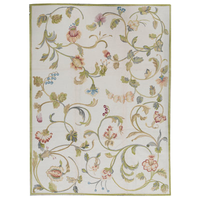 ASRS60290IVIV Hand Knotted Wool Area Rug
