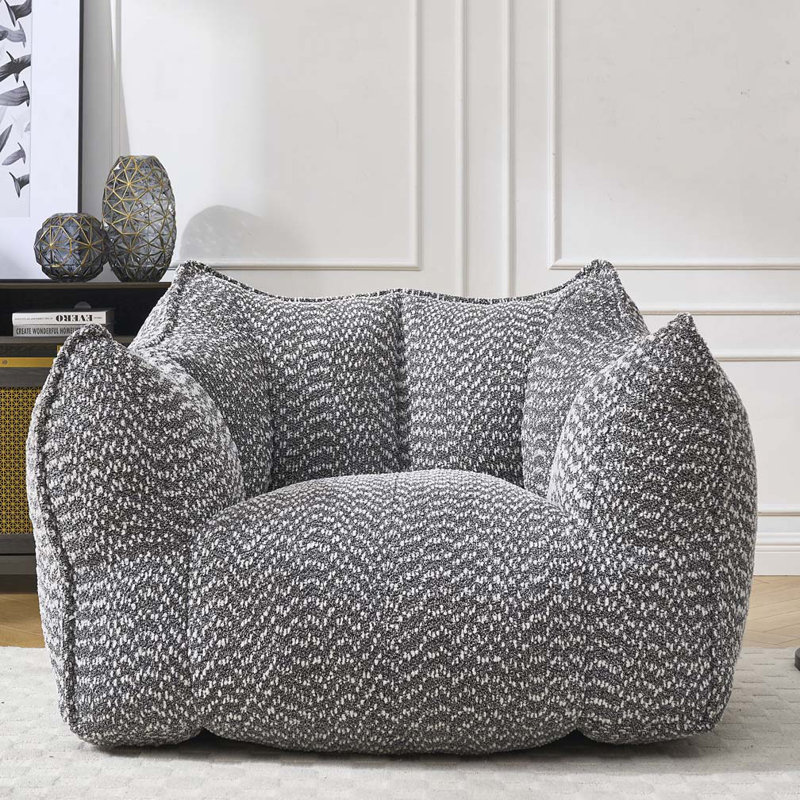 Fauteuil à billes en chenille, Gris