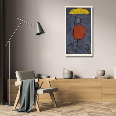 «With an Umbrella» par Paul Klee - Art mural sur toile tendue avec châssis