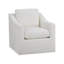 Augustine 33" Wide Tuscan Natural Slipcover Swivel Glider Chair