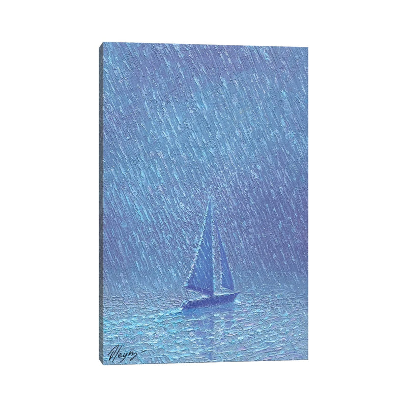 Mirror Rain 1 Piece Wall Art on Canvas, 152.4 cm H x 101.6 cm W x 3.175 cm D, Does Not Apply