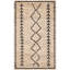 Bohemian Hand-Woven Ivory/Black Area Rug-1148504830