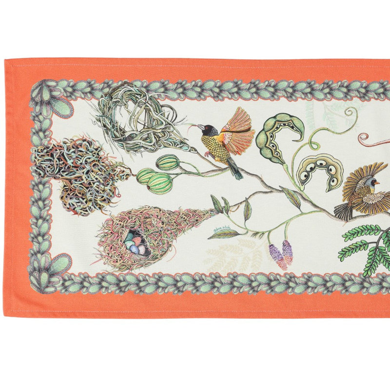 Thanda Nests Table Runner, 94" L x 16" W, Parakeet