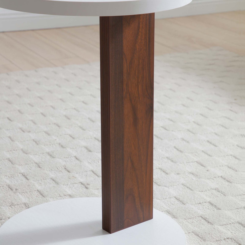 C-Shaped End Table for Compact Living Spaces