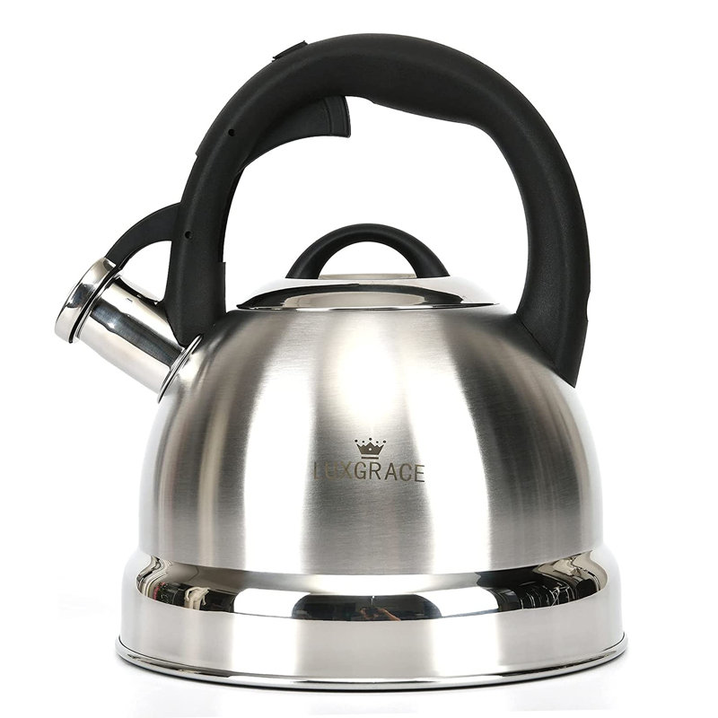 Creative Home 3 Quarts Stainless Steel Whistling Stovetop Tea Kettle