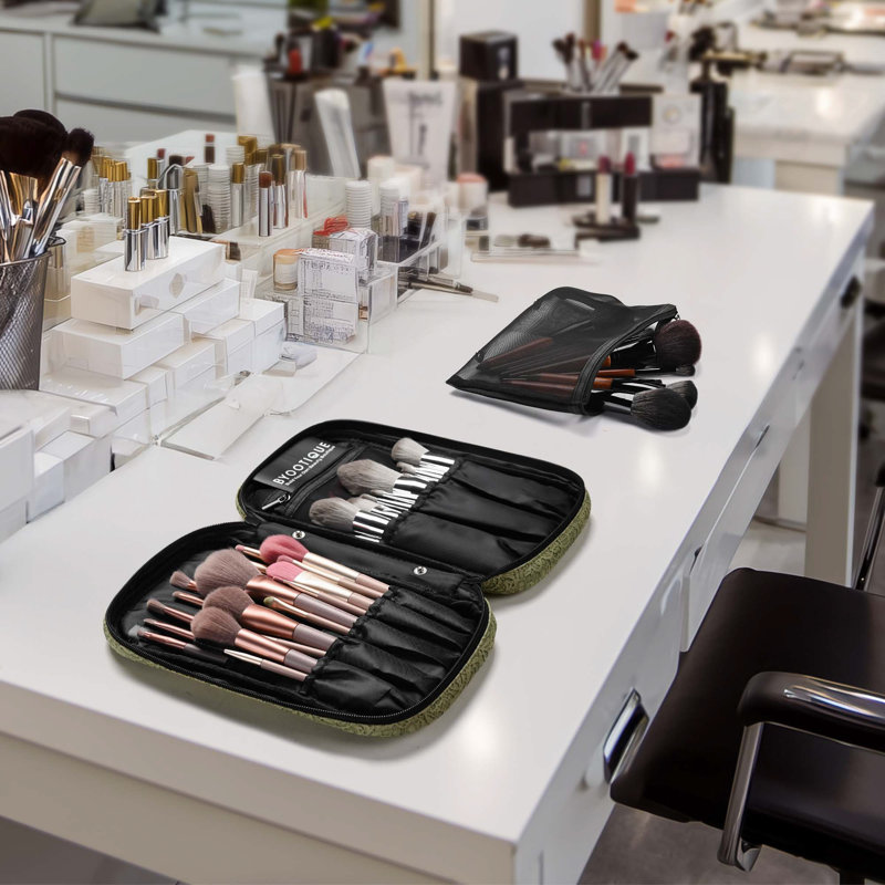 Organisateur de brosse à maquillage Byootique, Vert rococo