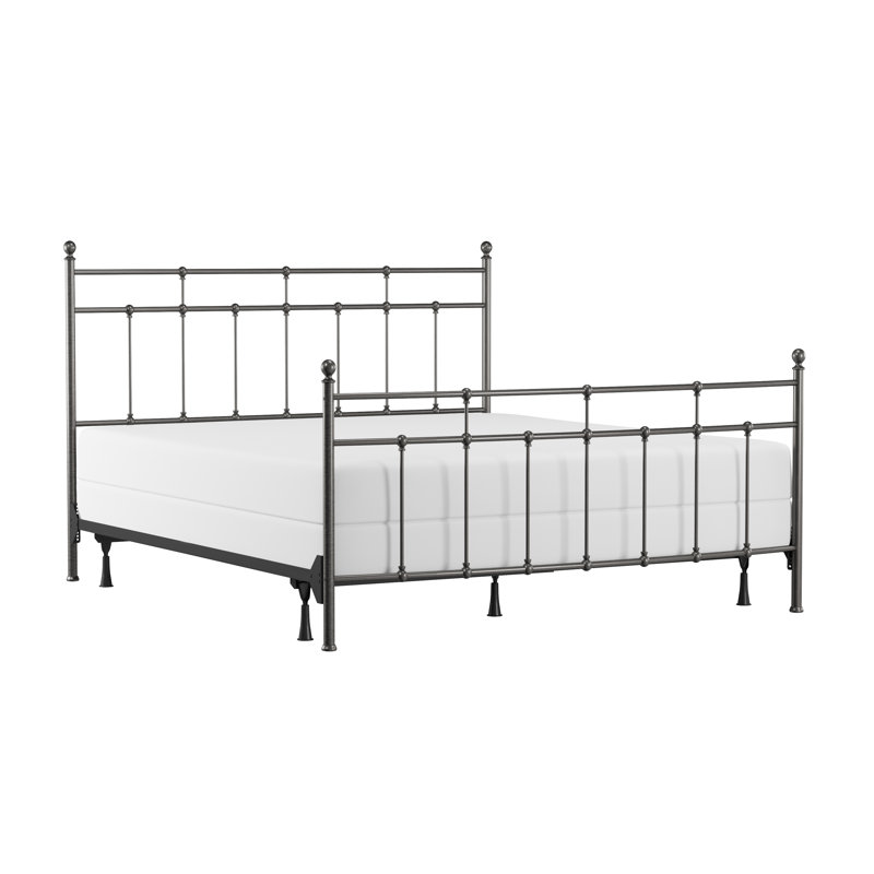 Eccleshall Metal Open-Frame Bed, Antique Bronze, King