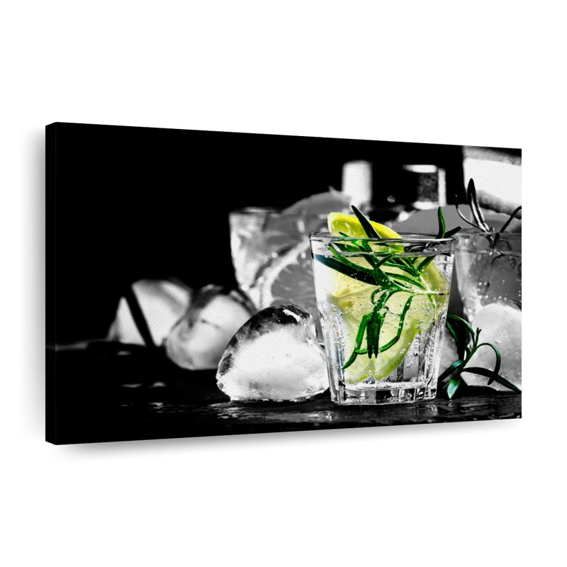 Rosemary Cocktail - impression sur toile tendue, H 8 po x l 12 po x P 1 po