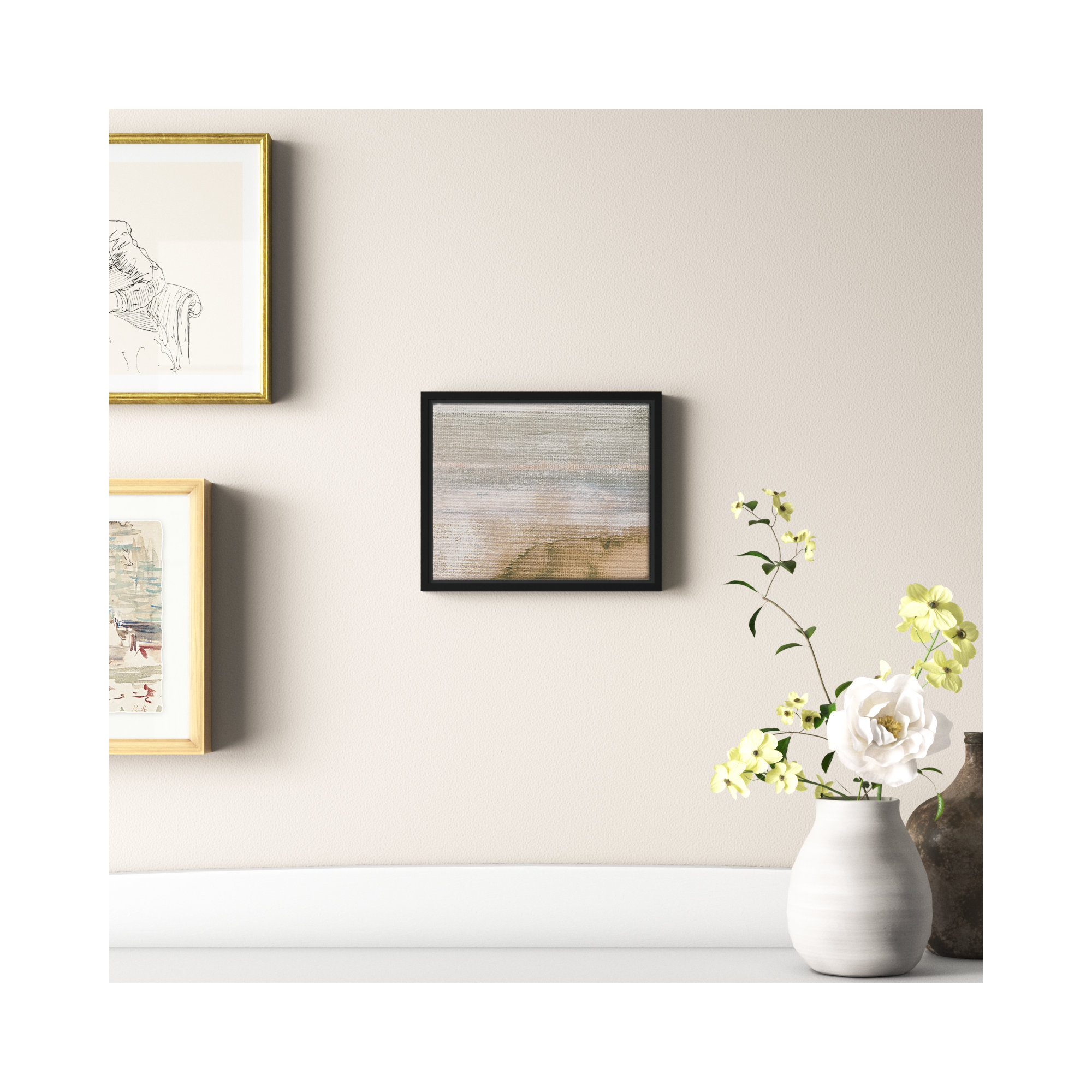 Dusk On Sand Lake II by Susan Jill, Black, 11.5" W x 9.5" H