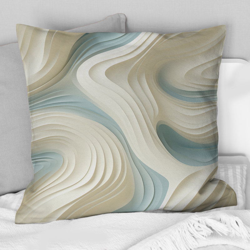 Abstract Throw Pillow, 16" x 16"