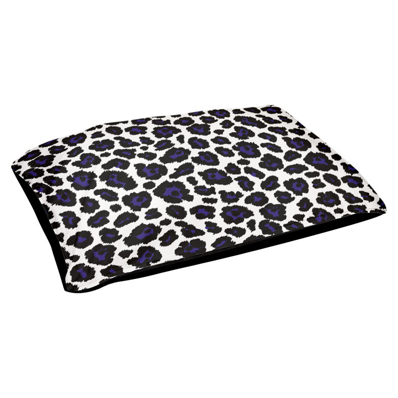 Coussin d'extérieur Seattle, Petit (l 18 po x P 28 po x H 4 po), Blanc / mauve / noir