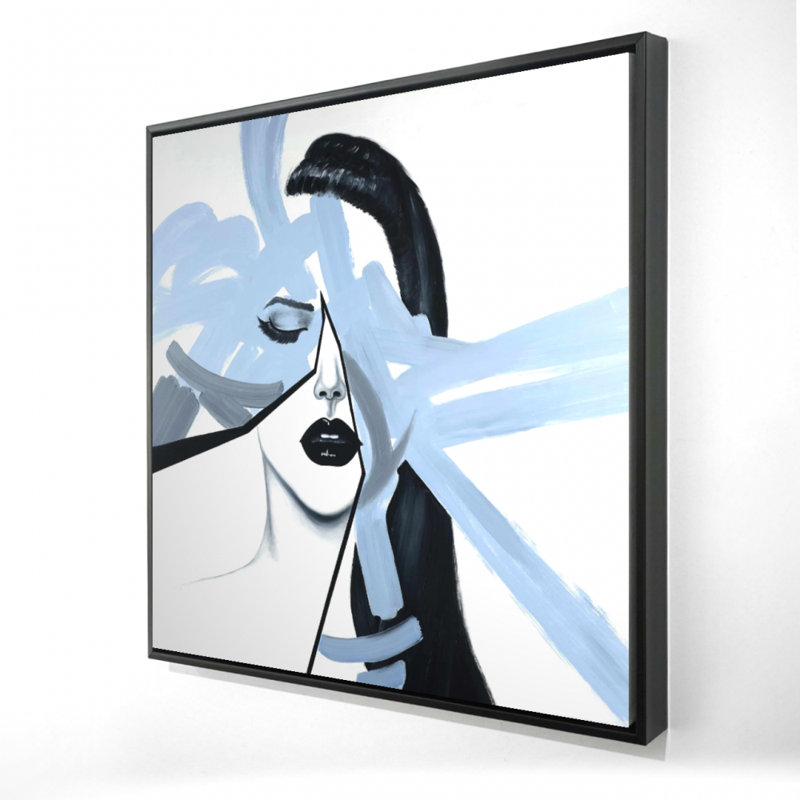 " Abstract Blue Woman Portrait "
