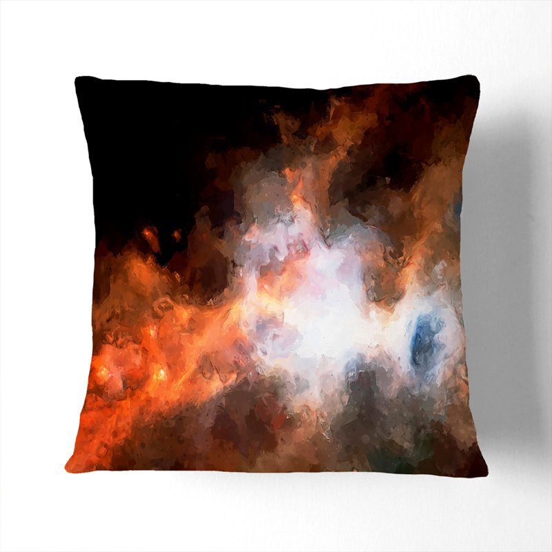 Square Throw Cushion, Black, 55cm H x 55cm W x 20cm D