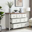 Rangement à 7 tiroirs Beige - Optimisez votre espace de vie 7 tiroirs spacieux avec glissières en métal et bureau