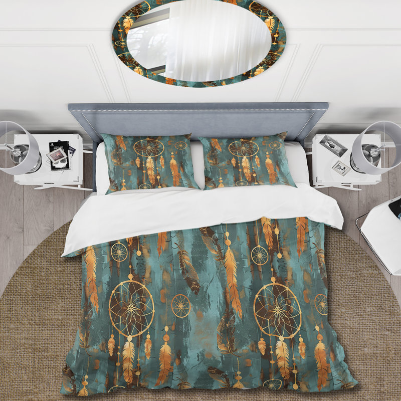 Ensemble de housse de couette Boho Dreamcatcher II - Boho, Housse de couette très grand + 2 taies décorativ