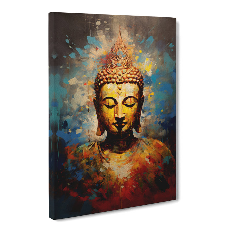 Buddha Modern No.2 - Wrapped Canvas, 60cm H x 40cm W x 3cm D