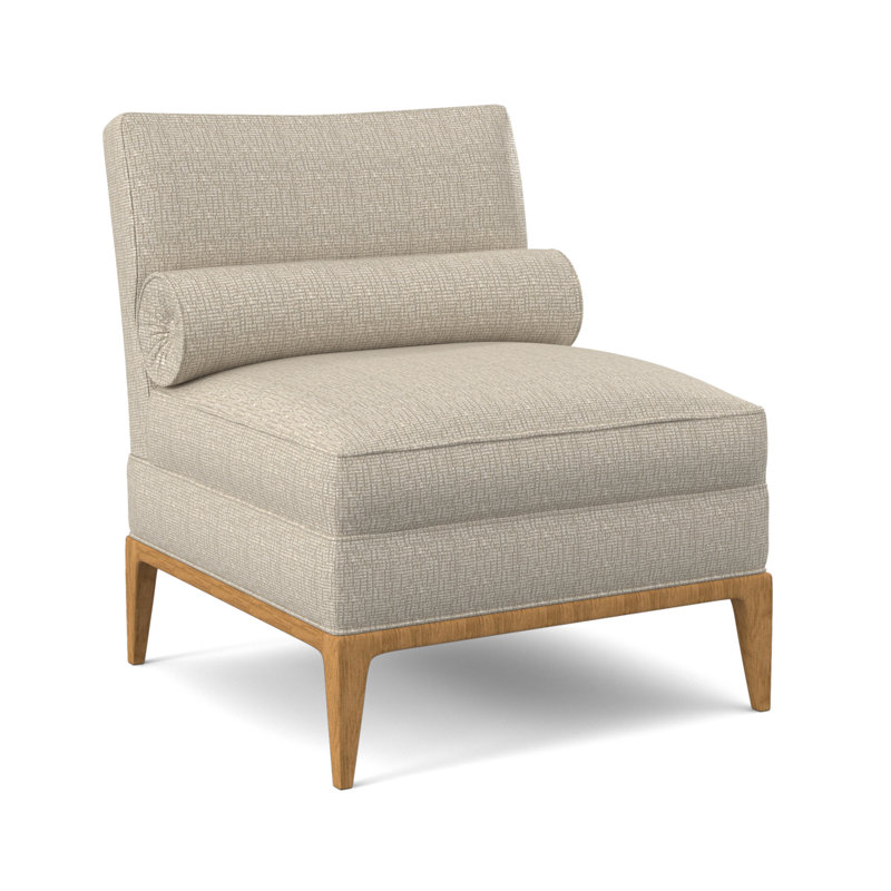 Fauteuil de chambre de 28 po de largeur Fiona, Bisque, Écaille de tortue lin