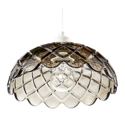 10 cm H Round Fabric Pendant Shade ( No Direct Attachment Method )