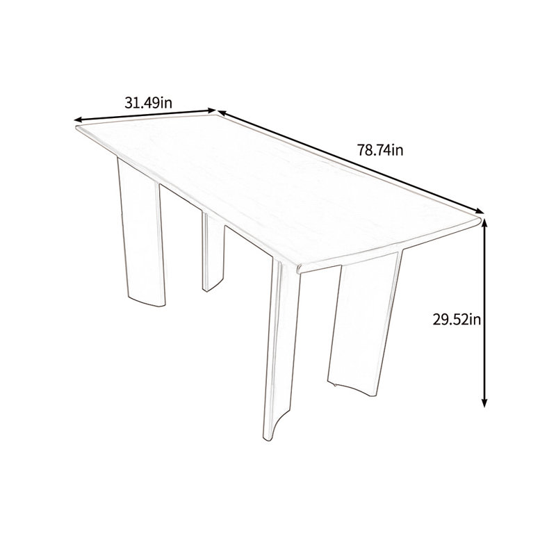 Berube, H 29,52 po x L 78,74 po x l 31,49 po