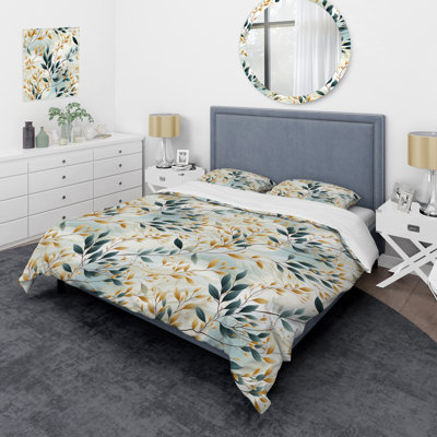 Ensemble de housse de couette Floral - Subtle Whispers IV