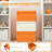 Modern Storage Stool - Multifunctional Plastic Storage Edge Table, Easy To Assemble Bedside Table In Bedroom/dormitory/small Space | Orange-1991217843