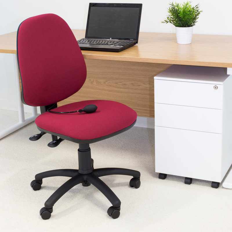 Polyester Blend Office Chair, Claret