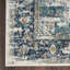 Tapis oriental bleu / beige en polypropylène tissé à la machine Merriah-1294523543