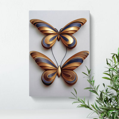 Sweet Butterflies - Wrapped Canvas Print