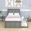 Deshannon Twin Size Wood Bed with Trundle-437580327