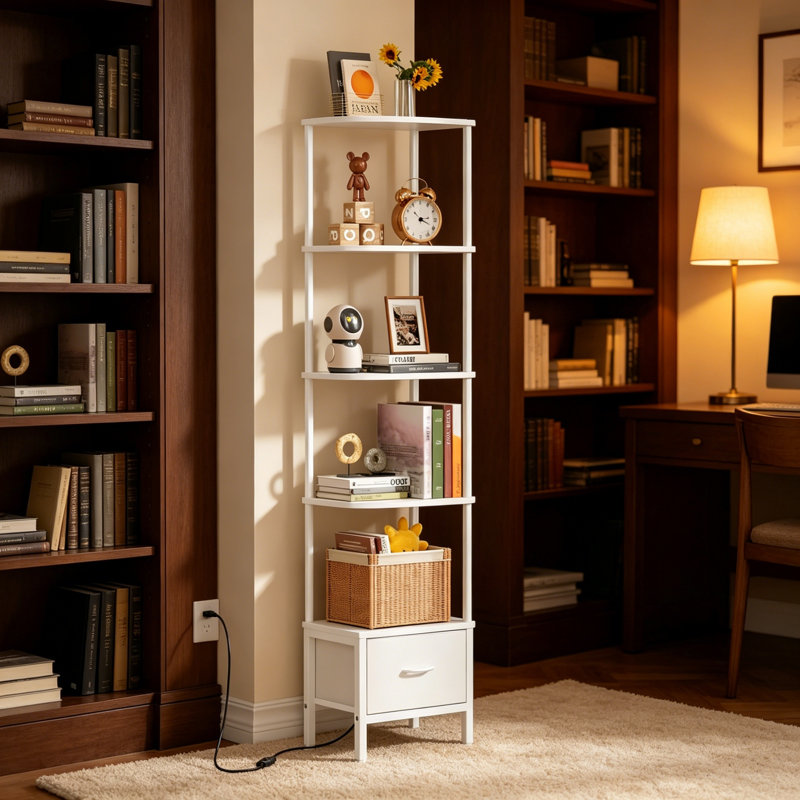 171cm H x 37cm W Metal Bookcase