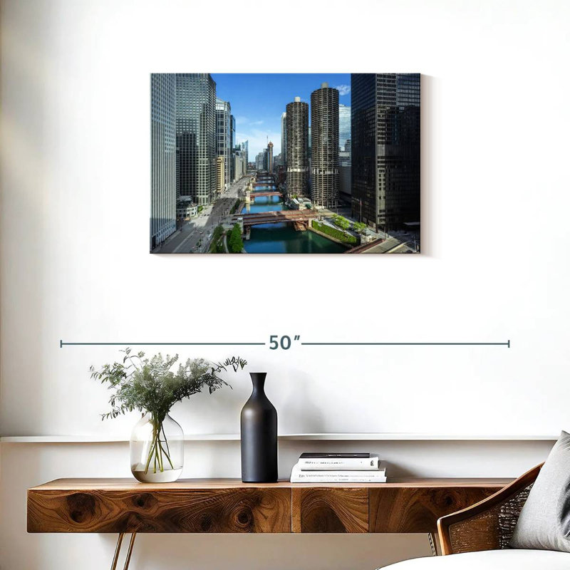 Tergel Chicago Riverside Towers, H 20 po x l 30 po