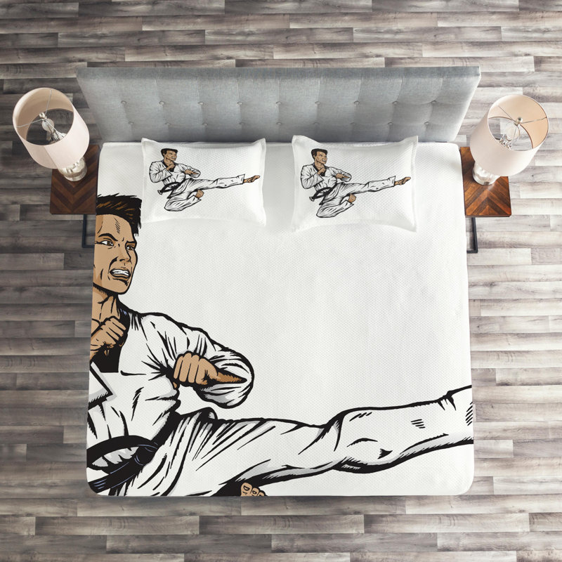Modern & Contemporary Polyester Coverlet, King Bedspread + 2 Shams