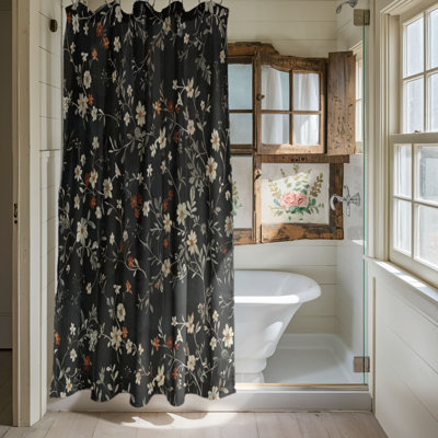 Rideau de douche Black Lily - Premium