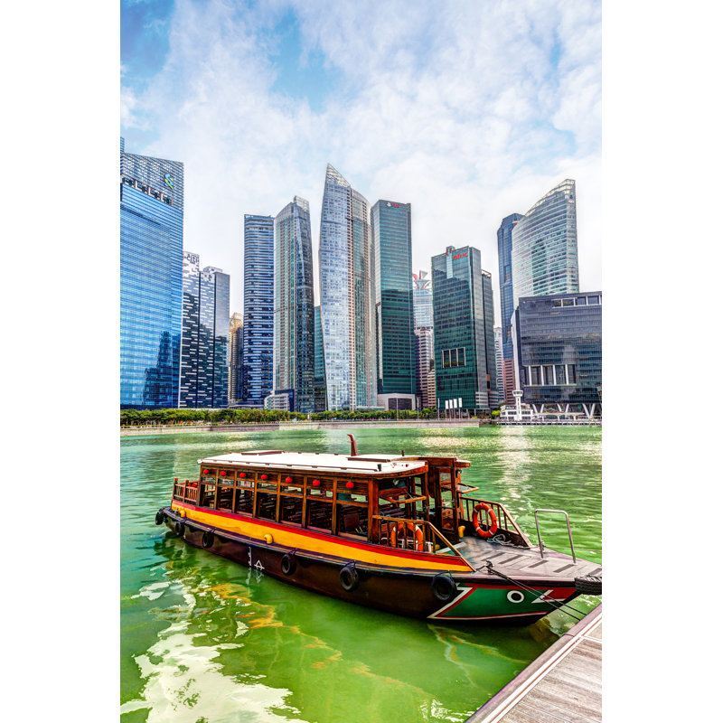 Marina Bay by Tanya Syrytsyna - Wrapped Canvas Print, 46cm H x 30cm W x 3.8cm D
