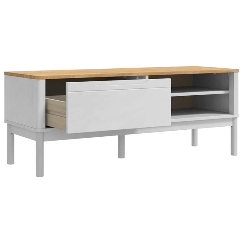 Solid Wood Shoe Storage, White