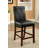 Zanea Upholstered Counter Stool with Solid Wood Frame
