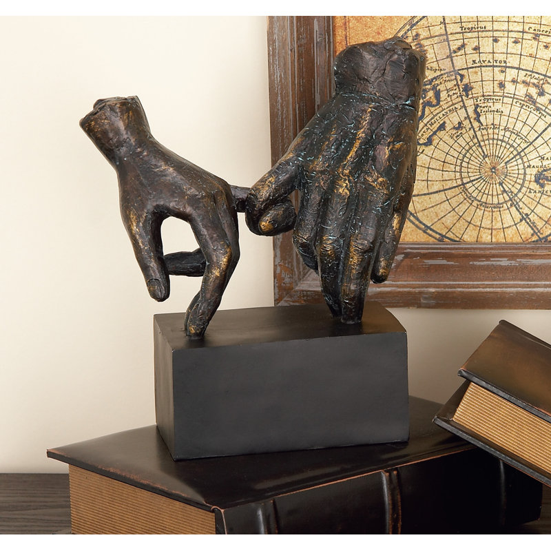 Quigley Polystone Linked Hands Sculpture
