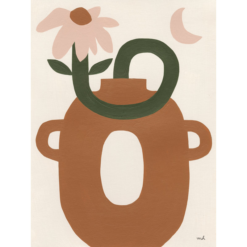 "Floral Joy II" sur toile par Moira Hershey, Non, H 32 po x l 24 po, Toile tendue