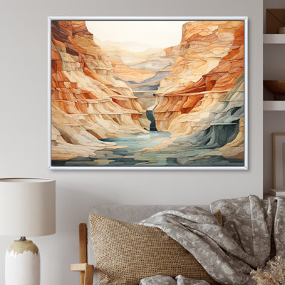 Minimalisme dans un canyon, impression sur toile