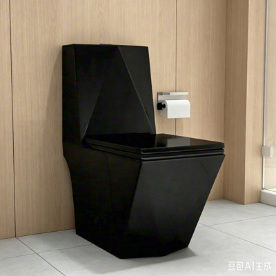 Toilette allongée une pièce Yingze, hauteur de chaise conforme à l'ADA de 16,5 po, double chasse d'eau de 1,1 / 1,6 GPF, siège à fermeture douce et silencieuse, jupe en porcelaine sans soudure