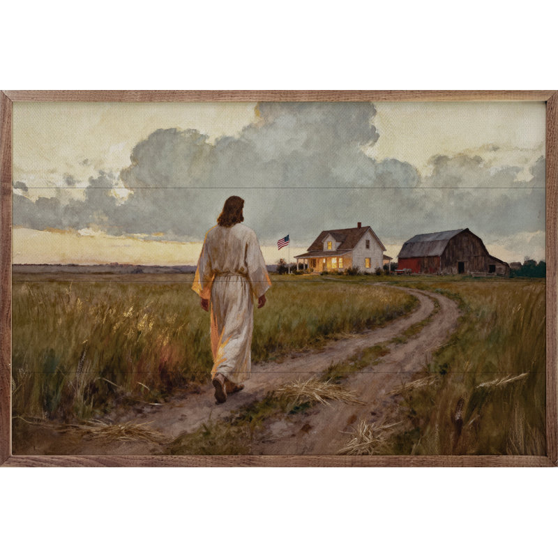 Jésus et la ferme fidèle, H 16 po x l 24 po