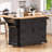 56 Inch Kitchen Island with Drop Leaf, Power Outlet, Shelves, and Drawers, Perfect for Modern Kitchens and Dining Rooms-171134944