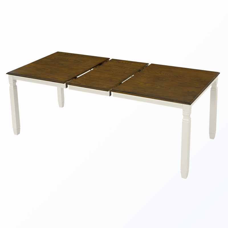 Table de salle à manger extensible, Brun/beige