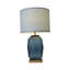  Lampe de table bleue 26 po